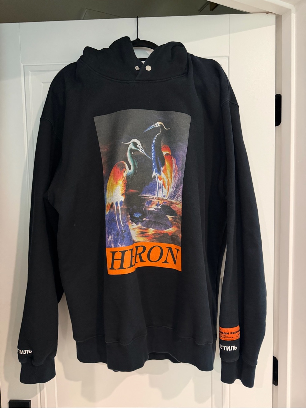 Heron Preston Heavy Graphic Hooded Sweatshirt hoodie